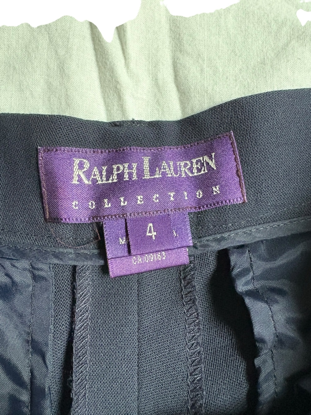 Vintage Ralph Lauren Purple Label Navy 100% wool Pants
